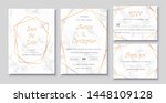elegant wedding invitations set ... | Shutterstock .eps vector #1448109128