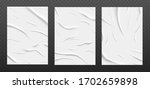 white glued paper texture  wet... | Shutterstock .eps vector #1702659898