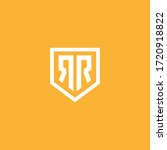 rr shield logo . double r in... | Shutterstock .eps vector #1720918822