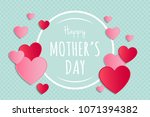 mother's day   poster with... | Shutterstock .eps vector #1071394382