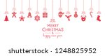 christmas and new year card... | Shutterstock .eps vector #1248825952