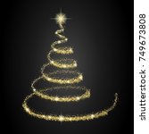 Golden Magic Christmas Tree On...