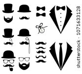 Men's Tuxedo. Mustache  Glasses ...