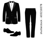 Wedding Men's Suit With Shoes ...