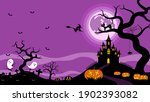 halloween night background ... | Shutterstock .eps vector #1902393082