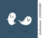 halloween.flying ghost spirit.... | Shutterstock .eps vector #1902393085