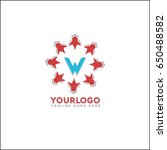 w letter brand identity. vector ... | Shutterstock .eps vector #650488582