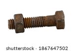 The Rusty Nut And Bolt Isolated ...