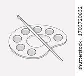 drawing icon line element.... | Shutterstock . vector #1703720632