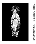 Our Lady Of Lourdes Vector...