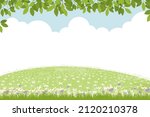 spring background with rural... | Shutterstock .eps vector #2120210378