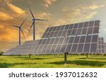 Solar panels wind turbines...