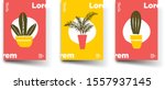tropical  trendy  greeting or... | Shutterstock .eps vector #1557937145