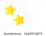 yellow star on the white... | Shutterstock . vector #1645976875
