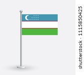 uzbekistan country flag | Shutterstock .eps vector #1115850425
