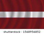 the national flag of latvia.... | Shutterstock .eps vector #1568956852