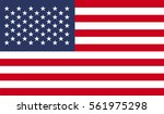 vector image of american flag | Shutterstock .eps vector #561975298