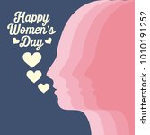 happy women's day illustration | Shutterstock .eps vector #1010191252