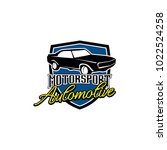 creative automotive logo design | Shutterstock .eps vector #1022524258
