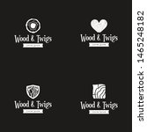 wood logo design vector template | Shutterstock .eps vector #1465248182