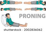 illustration of proning or... | Shutterstock .eps vector #2002836062