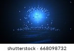 energy burst of background  3d... | Shutterstock . vector #668098732
