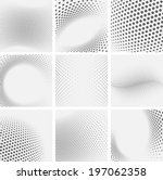 set of dotted abstract forms.... | Shutterstock .eps vector #197062358