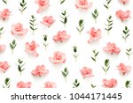 pattern with soft pink azalea... | Shutterstock . vector #1044171445