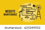 website maintenance vector... | Shutterstock .eps vector #625349552