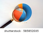 look close with magnifying... | Shutterstock . vector #585852035