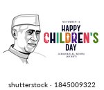 children day as a tribute... | Shutterstock .eps vector #1845009322