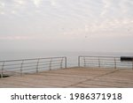 Panorama Of A Wooden Pier In...