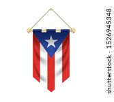 The Puerto Rico Flag Isolated...