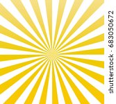 yellow color sun rays sunburst... | Shutterstock .eps vector #683050672