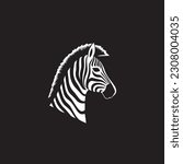 black zebra logo  icon design...