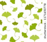 Seamless Floral Pattern Green...