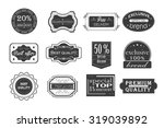 collection of vintage... | Shutterstock .eps vector #319039892