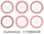 slavic geometric round patterns ...