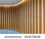 build in with wood wall and... | Shutterstock . vector #563470648