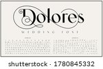 an elegant sans serif typeface... | Shutterstock .eps vector #1780845332