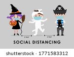covid 19 and social distancing... | Shutterstock .eps vector #1771583312