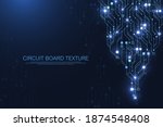 circuit board design background.... | Shutterstock .eps vector #1874548408