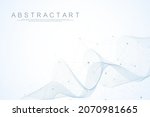 technology abstract lines and... | Shutterstock .eps vector #2070981665
