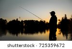 Fishing. Spinning At Sunset....