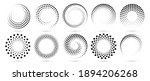 half tone circle. round dotted... | Shutterstock .eps vector #1894206268
