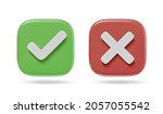 checkmark icons. green tick and ... | Shutterstock .eps vector #2057055542