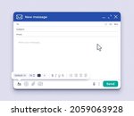 empty email window. mail app... | Shutterstock .eps vector #2059063928