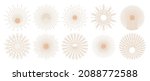 minimalistic boho sun. line art ... | Shutterstock .eps vector #2088772588
