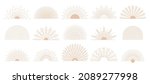bohemian sunburst. bursting sun ... | Shutterstock .eps vector #2089277998