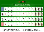 poker set with isolated cards... | Shutterstock .eps vector #1198895518